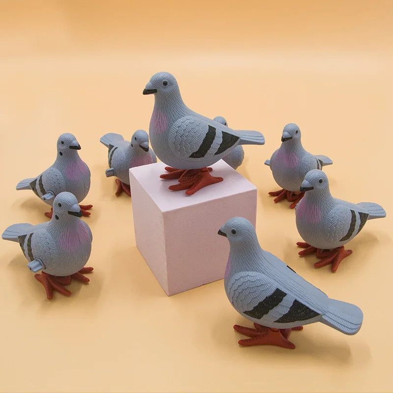 New Kids Clockwork Toy Jumping Pigeon Simulation Animal Cute Winding Will Jump Baby Toys 2-4 Years Old Gift