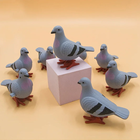 New Kids Clockwork Toy Jumping Pigeon Simulation Animal Cute Winding Will Jump Baby Toys 2-4 Years Old Gift
