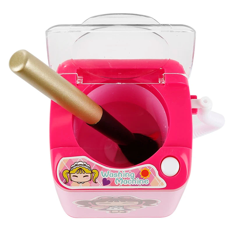 Mini machine à laver électrique pour pinceaux de maquillage - Nettoie et essore les pinceaux - Jouet pour brosses à maquillage - Œuf de beauté - Nettoie les pinceaux de maquillage