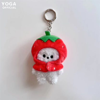 Bt21Ed Baby Fruit Series Kawaii Anime COOKY MANG Plus Keychain Cute Cartoon Plus Pendant Doll Toy Bag Accessories Girl Gift