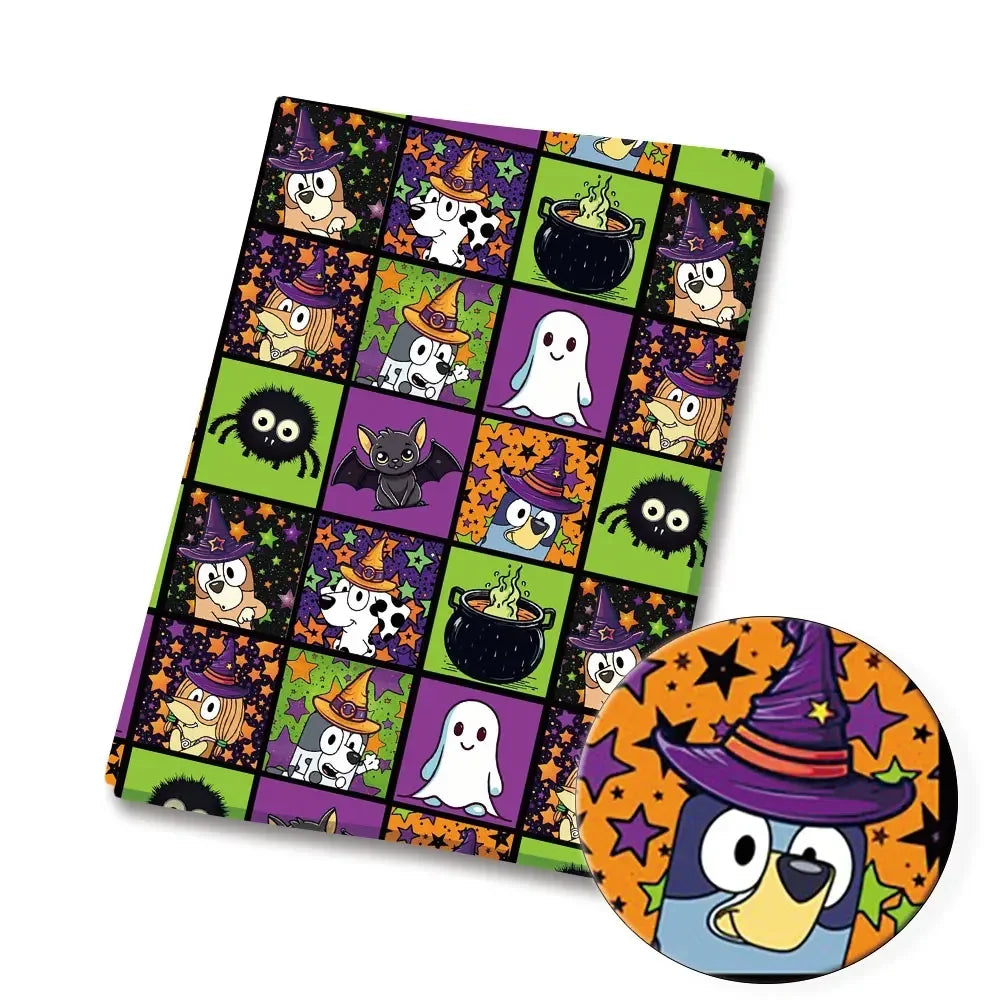 Bluey Fabric 140x50CM Cartoon Cotton Fabric Patchwork Tissue Kid Home Textile Sewing Doll Dress Curtain Polyester Cotton Fabrics