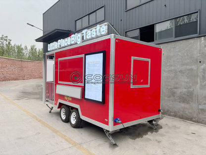 Customized Commercial Food Trucks Concession Food Trailers Street Mobile Food Trucks Fast Food Trailers For Sale USA Europe