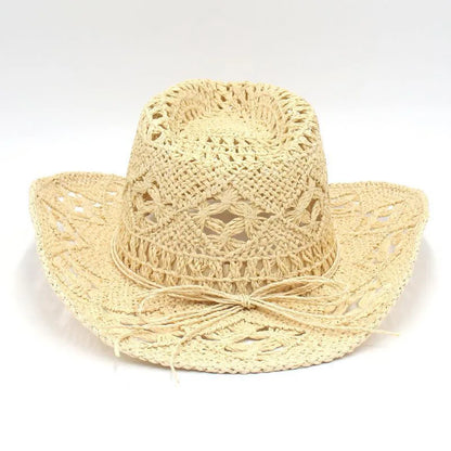 Chapeau de cowboy pour femme, casquette de cow-girl , accessoires pour les vacances, chapeau de paille