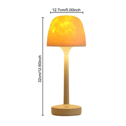 LED Night Light with Remote Control Dimmable Rechargeable LED Lamp 16 Colors Water Ripple Ambient Night Light Bedside Lamp