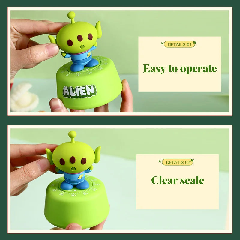Stitchou Cute Cartoons Cute Pet Stitchou Timer Student Self-Discipline Learning Times Management Kitchen Machinery Timing Reminder
