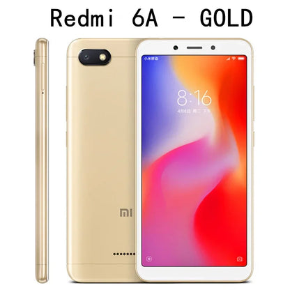 Original Xiaomi Redmi 6 4GB 64GB 13000mAh 6.6 inch celular googleplay Fingerprint Octa-core Global Rom 4G Smartphone