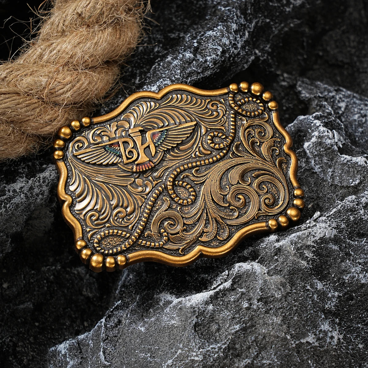 Western style plate buckle belt buckle the first belt buckle
