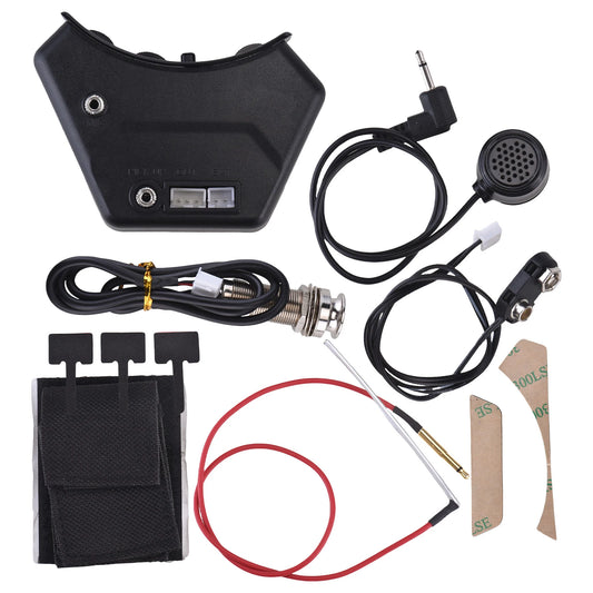 Sound Hunter guitare acoustique micro de trou de son micro piézoélectrique actif 2 Modes de micro piézo et micro prend en charge le tonalité du Volume