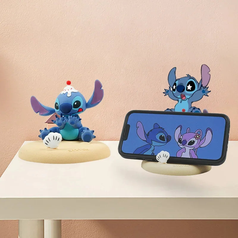 Stitch Mobile Phone Holder Decoration Ornament Creative Furniture Kawaii Environmentally Office Desktop Small Ornament Gift