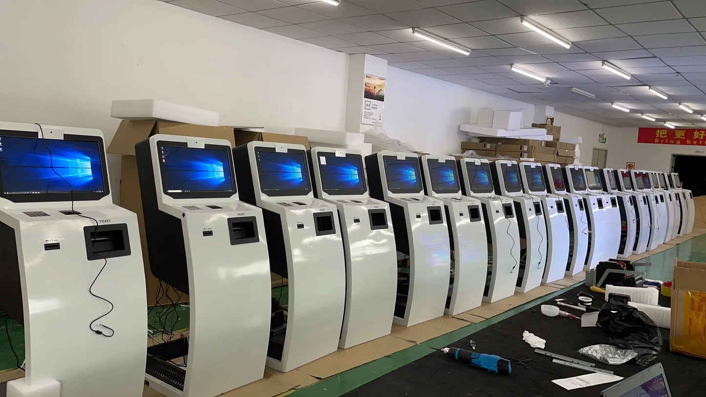 21.5 32 43 pouces centre commercial Android écran tactile interactif affichage de signalisation numérique support de sol Lcd kiosque d'auto-service