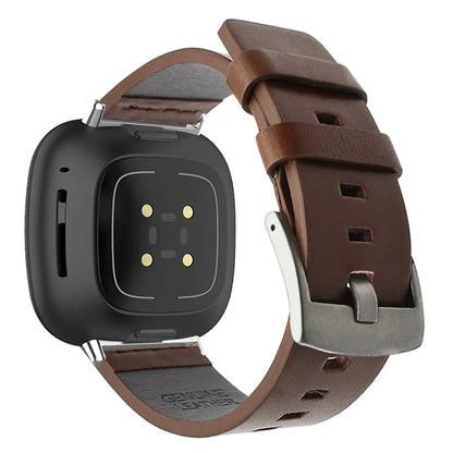 Strap For Fitbit Versa 2 Lite Leather Band SmartWatch Bracelet For Fitbit Versa3 4 Sense Correa Watchband Pin Buckle Accessories