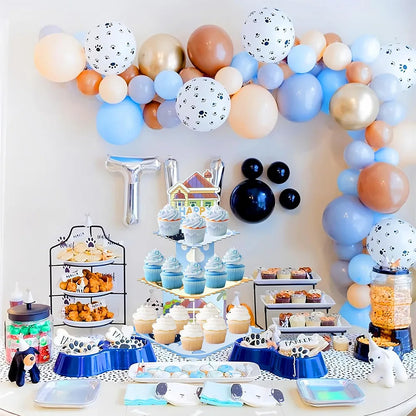 Cartoon Cute Bluey Birthday Party Cake Stand Dessert Table 3-Layer Paper Cake Tower Party Decoration Supplies Gifts