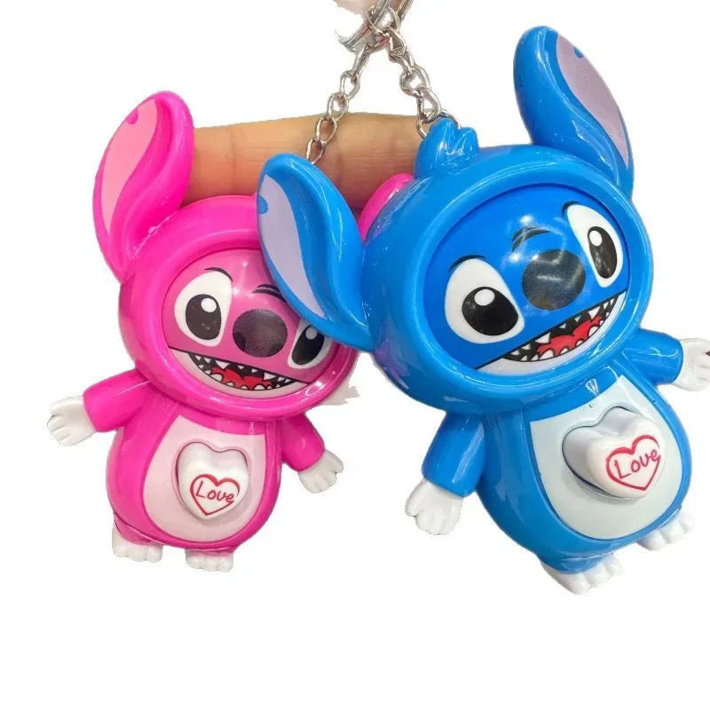 Stitch Funny Face Changing Toy Automatic Press Switch Expression Changer Stress Relief Fidget Toy For Kids Adults