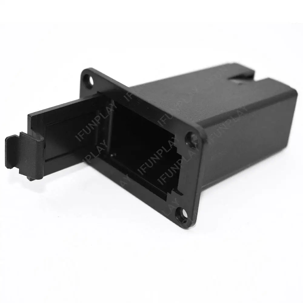 10 pièces pièces de guitare 9V support de boîtier de batterie boîte de couverture pour guitare acoustique basse micro actif noir