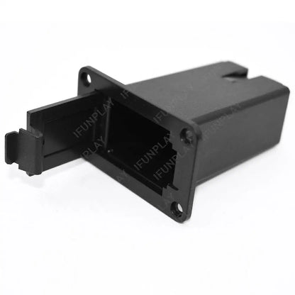 10 pièces pièces de guitare 9V support de boîtier de batterie boîte de couverture pour guitare acoustique basse micro actif noir