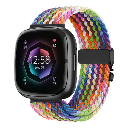 Braided Parachute band for Fitbit Versa 4 3 Sense 2 Strap Accessories replacment nylon belt Bracelet correa Fitbit Versa 4 Strap