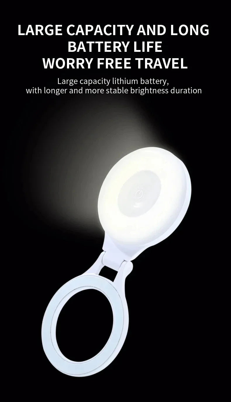 Lampe LED magnétique de poche pour Selfie, pour IPhone, IPad, téléphone portable, ordinateur portable, remplissage Flash, vidéo, Photo, lampe de photographie