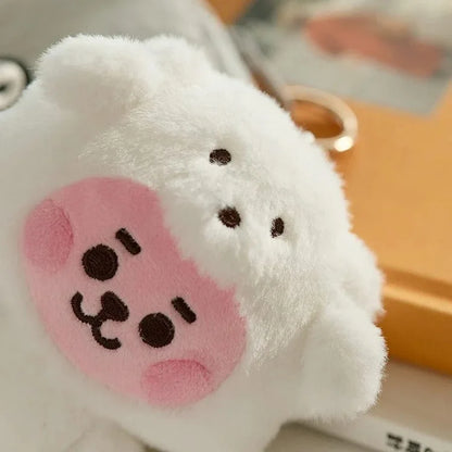 Baby Animal Series Bt21 Cooky Shooky Plush Doll Keychain Pendant Cute Koya Toy Girls Bag Packaging Decoration Collection Gift