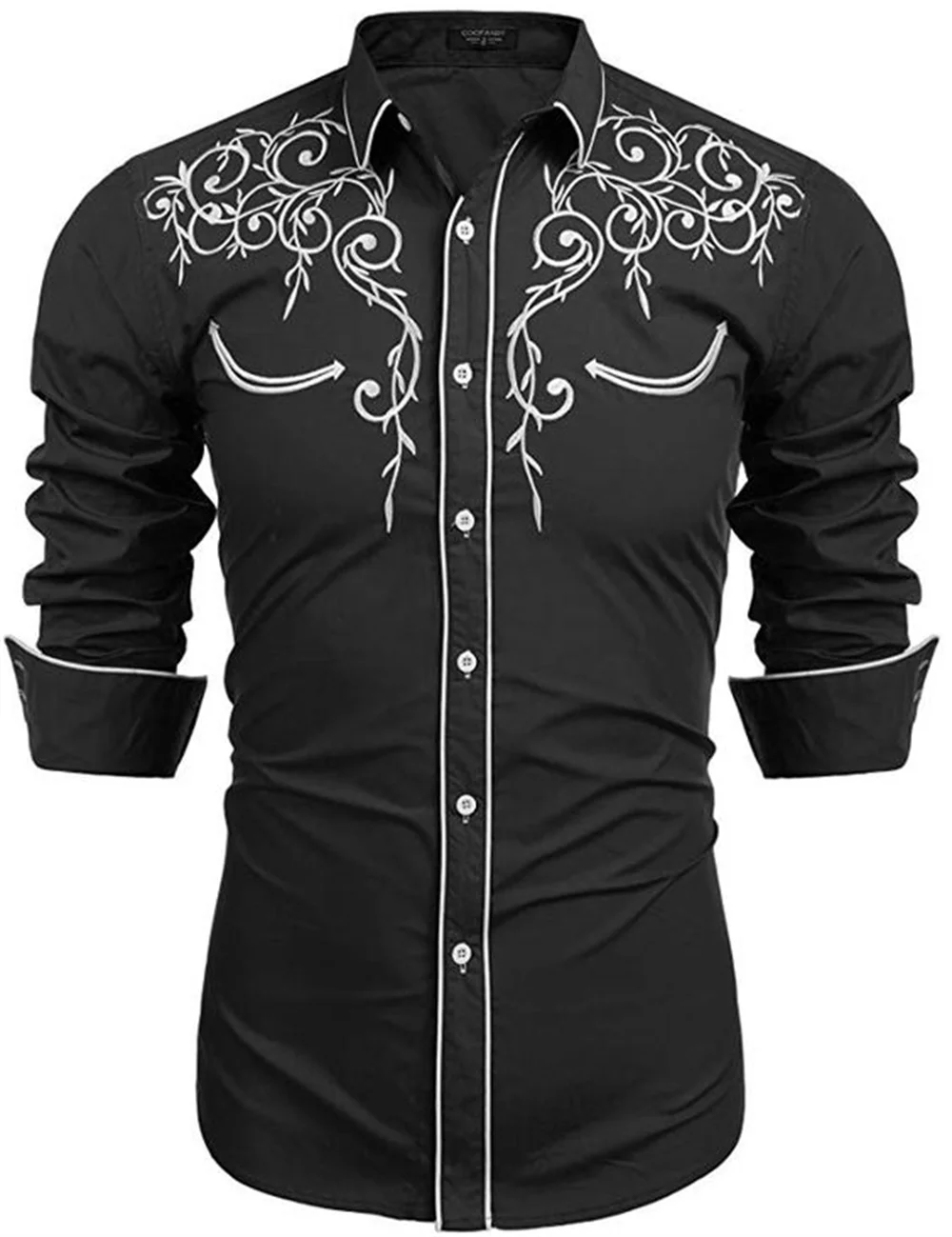 Western Denim Men's Shirt Comfortable and Soft Men's Clothing Long Sleeve Shirt Daily Wear Denim Shirt Fashion Button Design