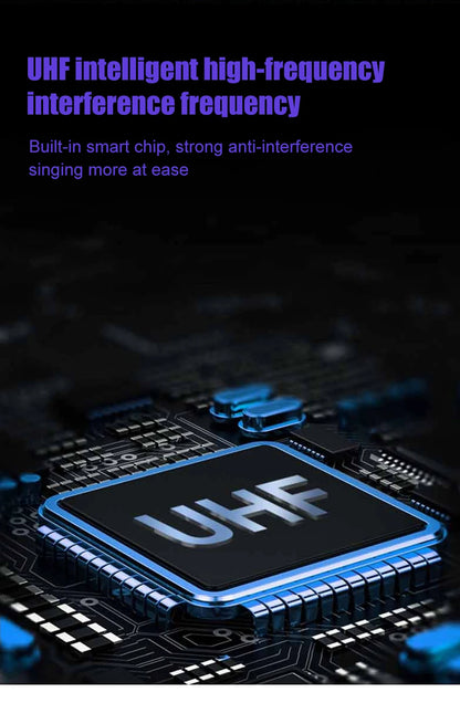 KATELEIYU UHF High end karaoke stage performance, wedding family KTV, party professional 8-channel wireless microphone system