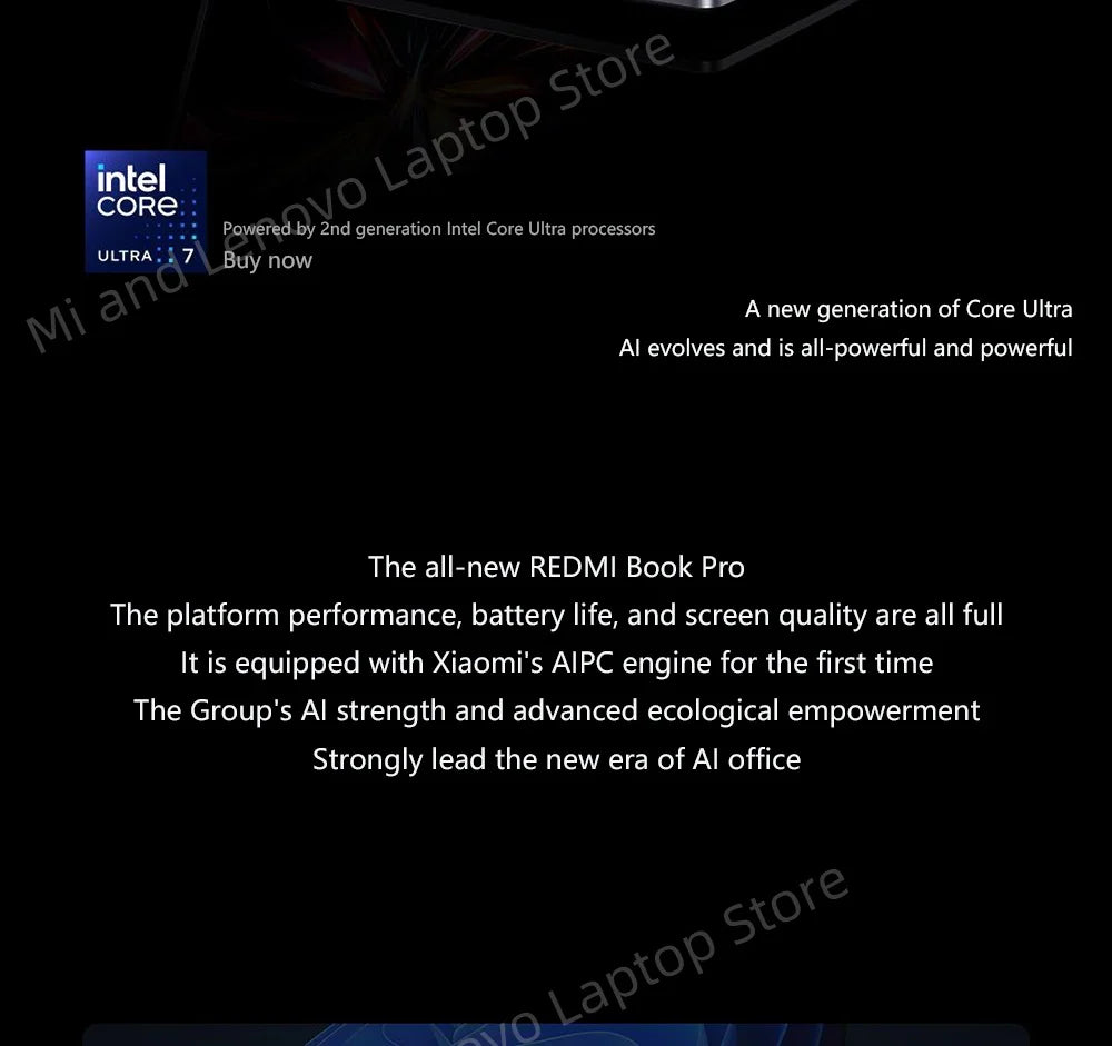 【World Premiere】REDMI Book Pro 16 2025 Ultra5-225H/Ultra7-255H 32GB+1TB 2.5K/3.1K 120Hz/165Hz  Grey