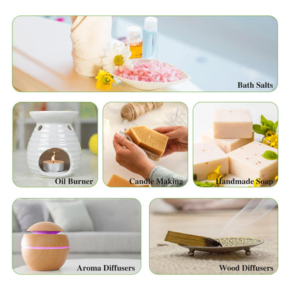 Huile essentielle d'eucalyptus PHATOIL 100 ml pour la peau, lavande, vanille, jasmin, citron, bergamote, huile aromatique pour la fabrication de bougies d'aromathérapie