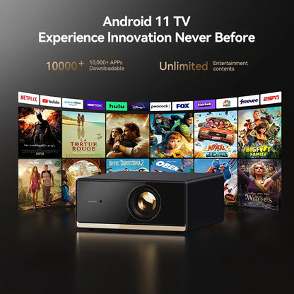 Wanbo X5 Pro New Projector Online 4k Full HD 1080P HDR10 Proyector 1100 ANSI  Android TV11.0 ASA3.0 Auto Focus Projectors