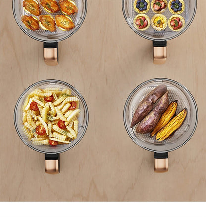 Air Fryer Visual Oil-free Electric Fryer Multi-functional Automatic Household 360°Baking LED Touchscreen Oil Air Fri