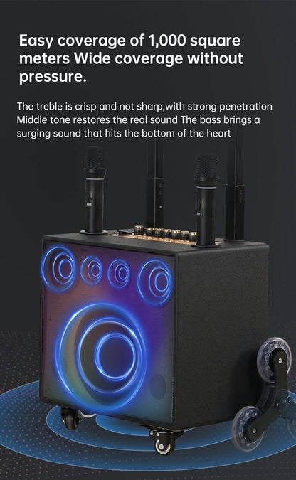 All-in-One KTV Touch Screen Wireless Smart Party Bluetooth Android System Powerful Machine Karaoke Players Speaker With Mic