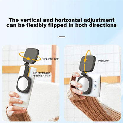 Magnetic Phone Selfie Light Mobile Phone Fill Light Pocket Light Folding LED Phone Fill Light for Video Recording Conference