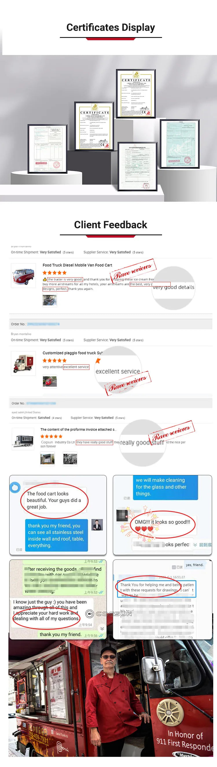 Customized Commercial Food Trucks Concession Food Trailers Street Mobile Food Trucks Fast Food Trailers For Sale USA Europe