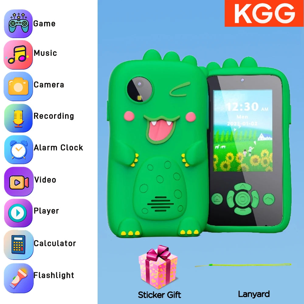 Kids Smart Phone for Girls Boys Kids Cell Phone Toys Dual Camera Music Player 17 Games Toddler Learning Phone Birthday Gifts