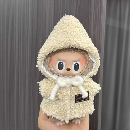 Labubu Doll Clothes Enamel Labu Cloth 17cm Doll Cute Dress-up Climbing Clothes Skirt Plush Toy Clothes