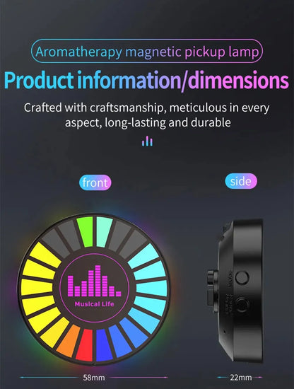 Led Music Sound Control Pickup Light Rhythm Lamp RGB Car Ambient Light Adjustabl Automotivo Strip For Automobiles Family Party