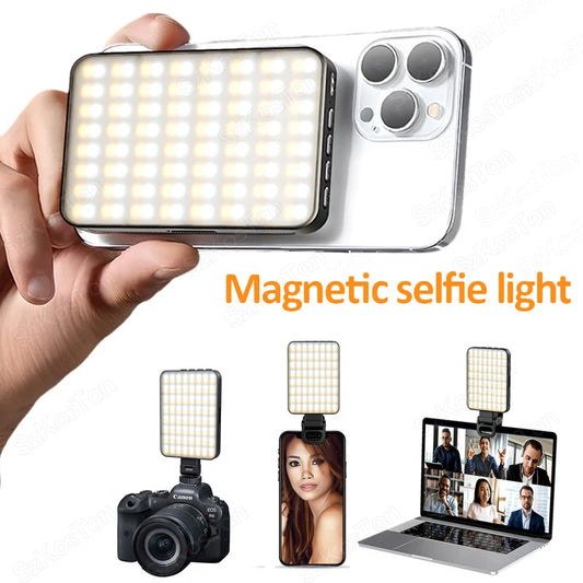 Mini anneau lumineux LED magnétique pour Selfie, pour iPhone 17 16 15 Pro/15 Pro Max/14 Pro/14 Pro Max/13 Pro/Pro Max Streaming