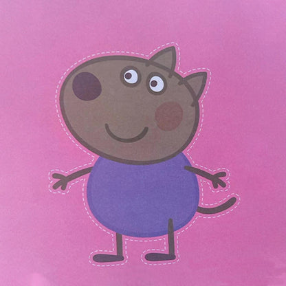 108pcs Peppa Pig Funny Paper Cuttings Origami Handmade Children's Colored Paper Kinder garten Learn Cartoon Baby Puzzle Toy Gift