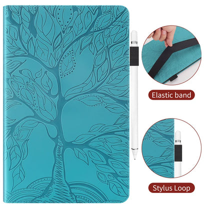 Coque for iPad Mini 7 Case 8.3" Embossed Tree PU Leather Flip Cover for Funda iPad Mini 2024 Mini 7th 6th Generation Case Cover