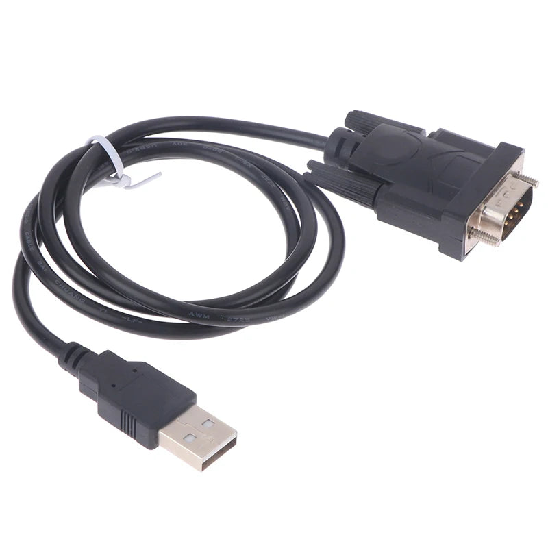 Adaptateur convertisseur USB RS232 vers DB 9 broches mâle, compatible avec Windows 7, 8 et 10 Pro, compatible avec divers périphériques série, câble de 75 cm