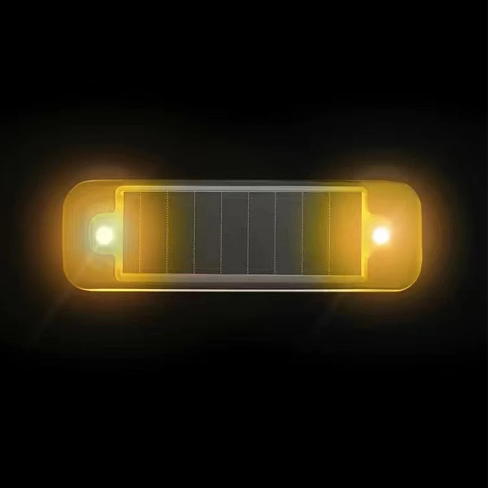 Mini LED énergie solaire voiture voyant d'avertissement nuit sécurité simulée alarme sans fil antivol lampe d'avertissement clignotant lampe d'alarme factice