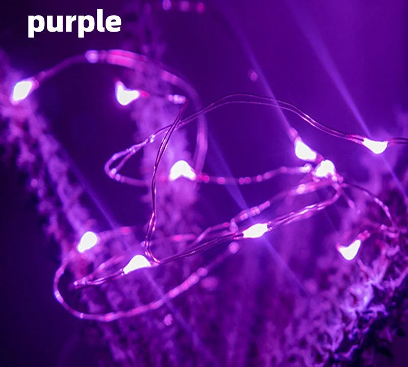 1m/2m/3m/5m/10m USB LED String Lights Garland Lamp DIY Party Wedding Christmas Tree Flasher Fairy LED Lights Home Decoration