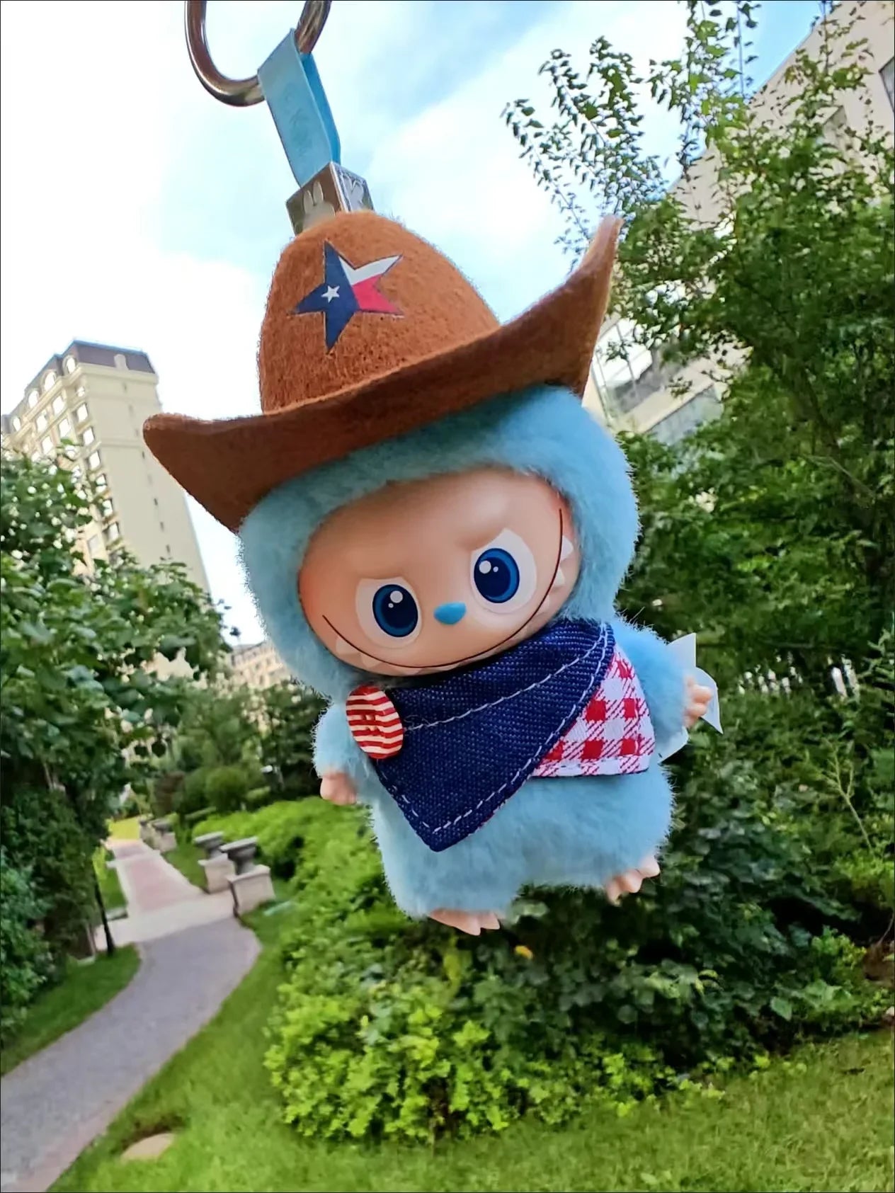 Pour 10 cm Labubu 4.0 vêtements de poupée chapeau de Cowboy écharpe vêtements de poupée accessoires de poupées douces mignon arc écharpe décoration cadeaux de noël