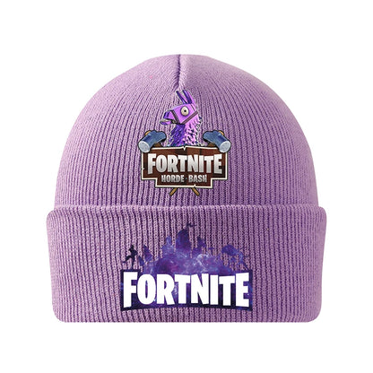 Fortnites Knitted Hats Cartoon Game Fortress Night Children Headgear Autumn Winter Woolen Caps Anime Hat Kids Birthday Gift New
