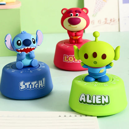 Stitchou Cute Cartoons Cute Pet Stitchou Timer Student Self-Discipline Learning Times Management Kitchen Machinery Timing Reminder