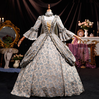 Robe de Bal Baroque - Robe Princesse Historique - Robe Versailles - Style Marie-Antoinette en satin géorgien pour adulte, robe de soirée victorienne pour femme