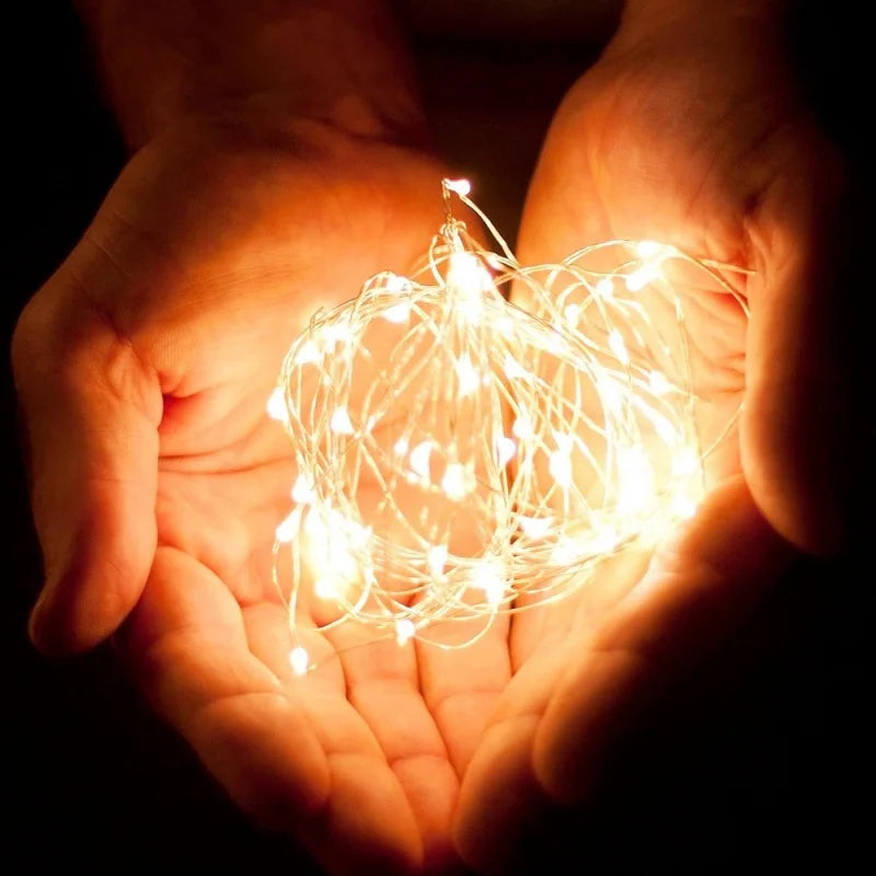 1m/2m/3m/5m/10m USB LED String Lights Garland Lamp DIY Party Wedding Christmas Tree Flasher Fairy LED Lights Home Decoration