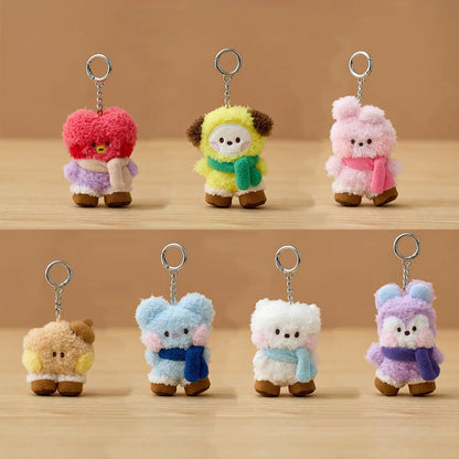 New 10Cm Bt21Ed Baby Series Kawaii Anime Rj Cooky Plush Keychain Cute Cartoon Plush Pendant Doll Toy Bag Accessories Girl Gift
