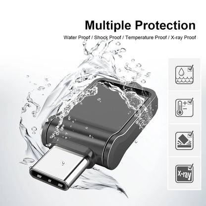 Type C USB2.0 Flash Drives Mini Metal Pen Ultra Dual Memory Stick 16GB 32GB 64GB 128GB Thumb Creative Business Gifts