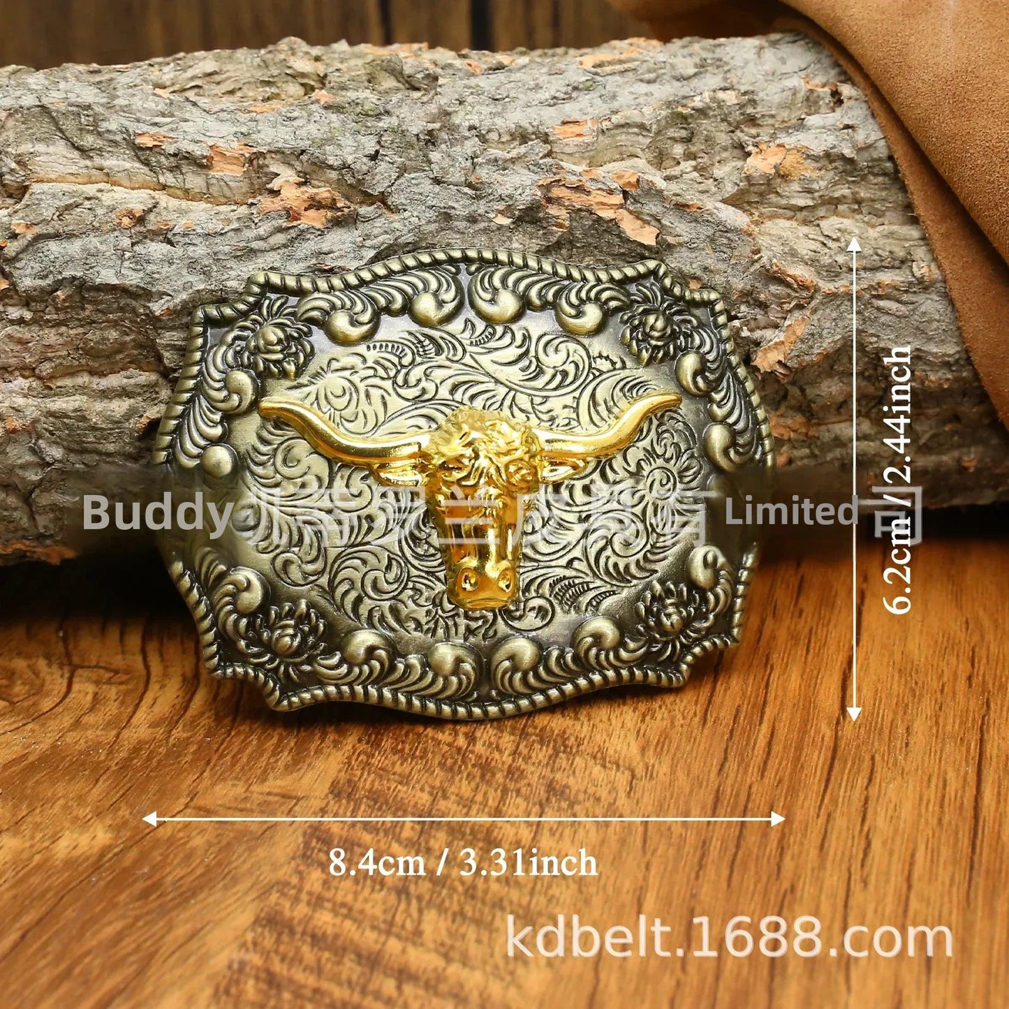 Ceinture ajustable en cuir style cowboy western, style punk, estampage en alliage, boucle de ceinture rétro américaine pour homme, accessoire de mode