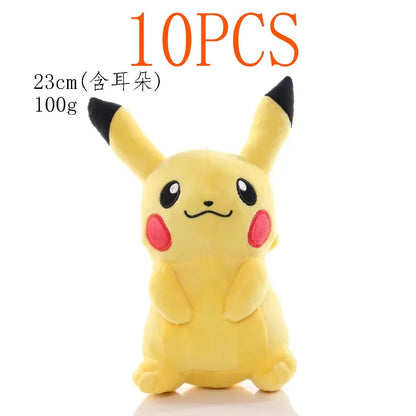 2025@@@@10PCS 20cm Pokemon Stuffed Plush Toys Kawaii Pikachu  Anime Doll Kids Birthday Kawaii Cute Soft Children Stuffed Plush