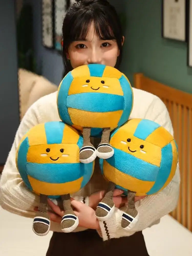 Peluche Jellycat, nouvelle poupée de volley-ball, jouet fait main, poupée de dessin animé mignon, coussin, cadeau d'anniversaire pour enfant